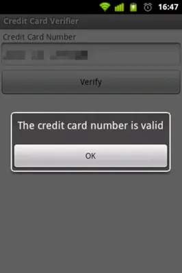 Credit Card Verifier android App screenshot 0